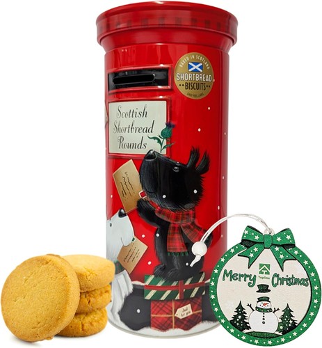 Post box shortbread biscuit - shortbread,