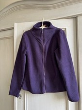 MULBERRY zipped fleece jacket, purple, size M