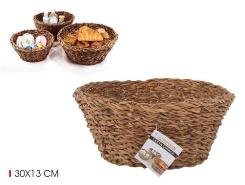 Seagrass basket 30x13cm - seagrass,