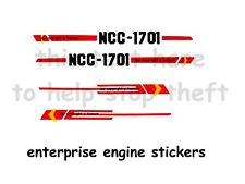 DINKY  USS ENTERPRISE ENGINE STICKERS