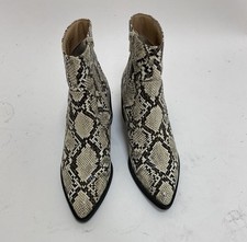 Snakeskin PVC Ankle Boots Size