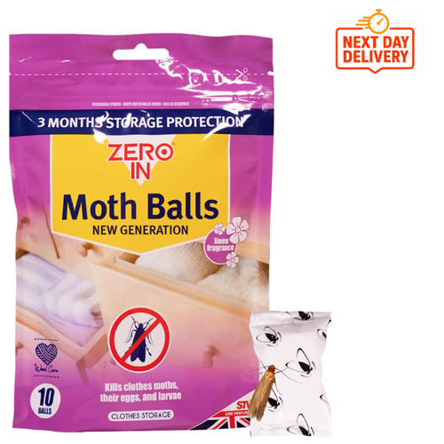 Zero moth balls pack - 10,