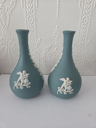 Pair wedgwood jasper teal - wedgwood,