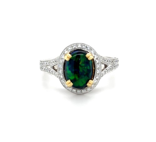 Authentic 18ct white - white, yellow