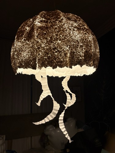Medusa lampshade prototype - medusa,