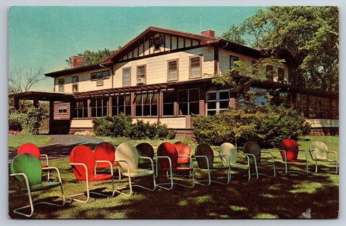 1950s postcard maxson manor - 1950s,