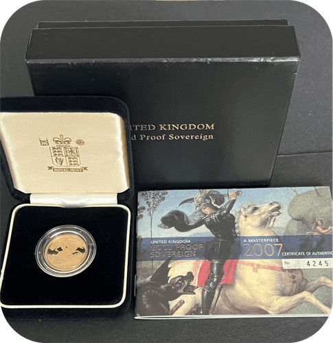 2007 proof full gold sovereign - proof,