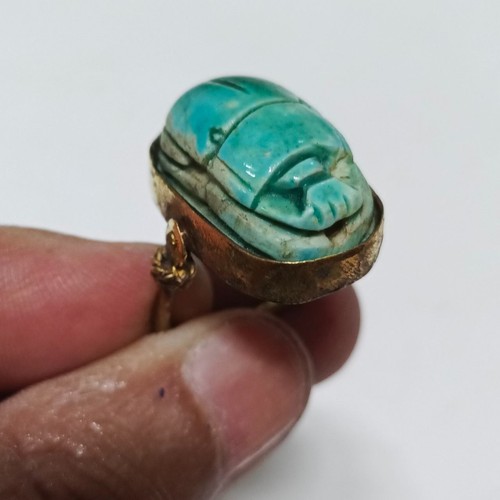 Egyptian scarab ring - egyptian,