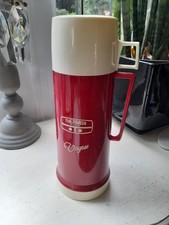 Red vintage retro thermos