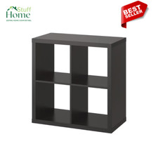 Black brown kallax shelving - kallax,