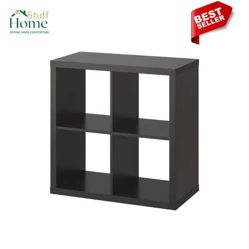 Black brown kallax shelving - black-brown,