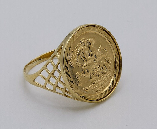 9ct solid gold george - solid, size
