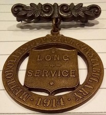 WW1 Metropolitan Special Constabulary Police 1914 Long Service Medal 