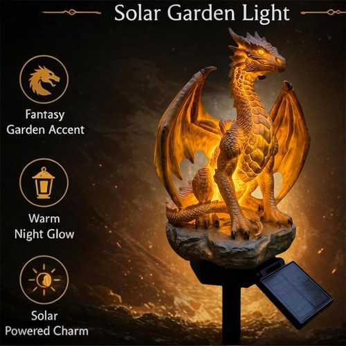 Solar powered dragon garden - solar,