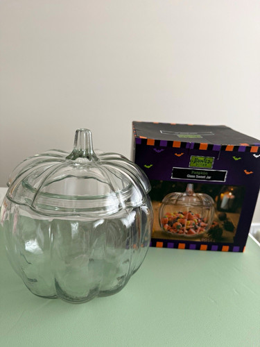 Pumpkin glass sweet jar - jar,