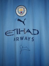 Pep Guardiola Manchester City Shirt Hand Signed