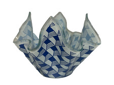 Vintage Art Glass Handkerchief