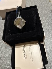 Pandora Black Crown Diamond Luxury Swiss Made Ladies Watch Boxed And Papers