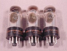 3 6V6GT MOTOROLA Japan HiFi Radio Guitar Amp Vacuum Tubes Codes 6M L506 Strong