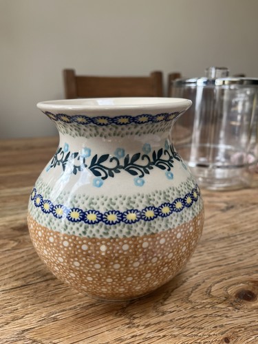 Vase handmade polish - polish, pottery