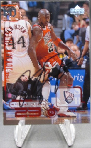 Michael jordan signed card - michael,