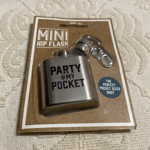 Mini stainless steel hip - steel,