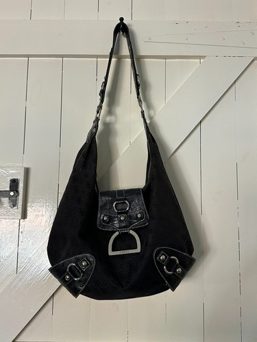 Guess black monogram hobo - guess,