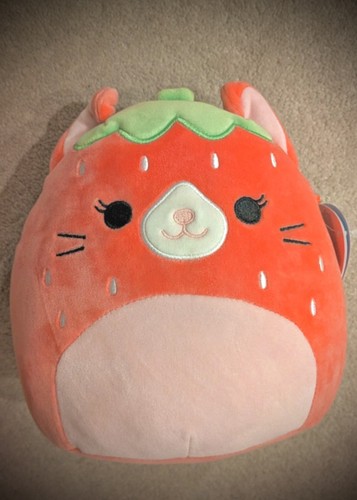 Strawberry cat squishmallow - strawberry,