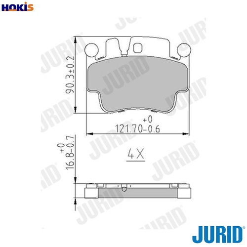 Brake pad set disc - brake,