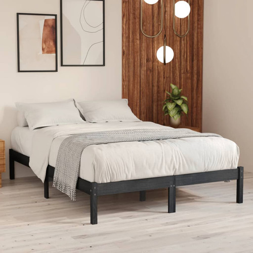 Bed frame solid pine wood - bed,