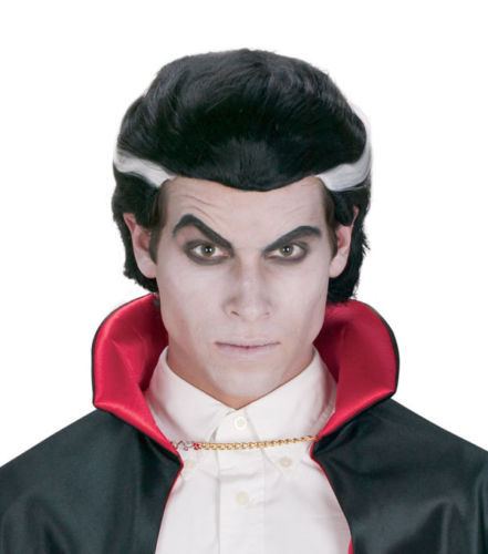 Halloween wig black vampire - halloween:,