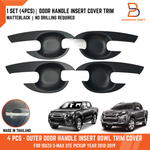 Matteblack door handle insert - matteblack,