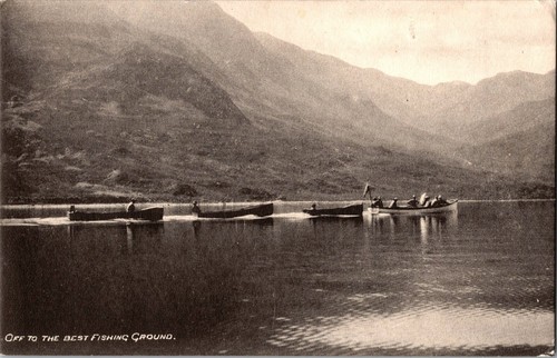 Row boats lake off to - of,
