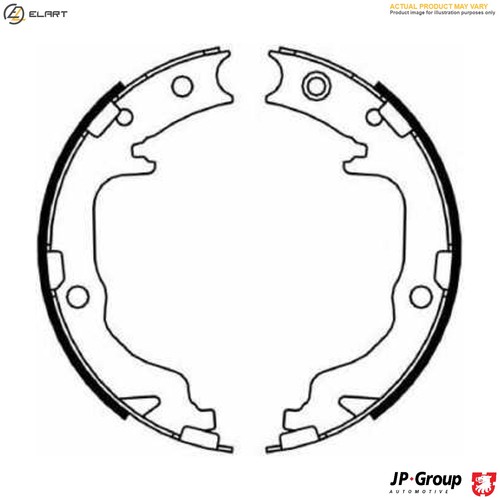 Brake shoe set parking - shoe,