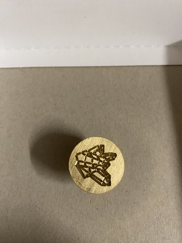 Brass flower wax seal stamp - brass,