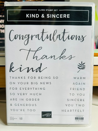 Stampin kind sincere - up,