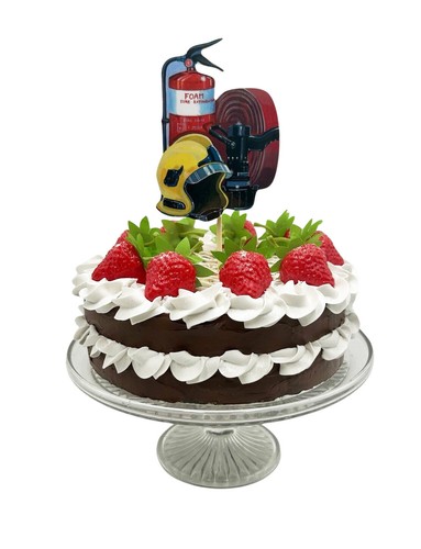 Fireman cake topper - cake,