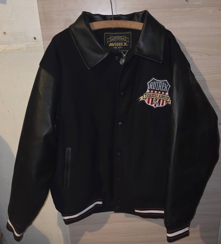 Avirex panters leather jacket - leather,