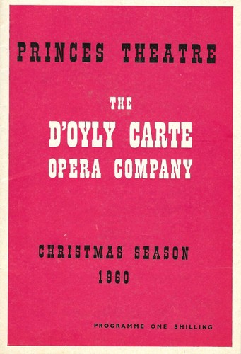 Oyly carte opera princes - opera, co.