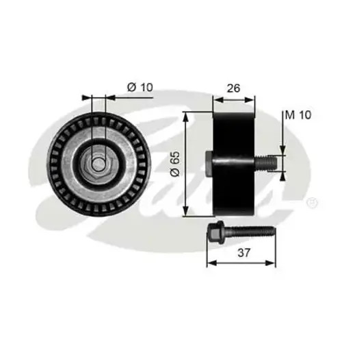 Belt pulley plastic - v-belt,