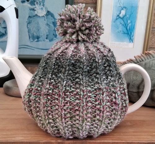 Hand knitted multi coloured - hand,