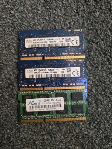 Laptop memory ram - lot,