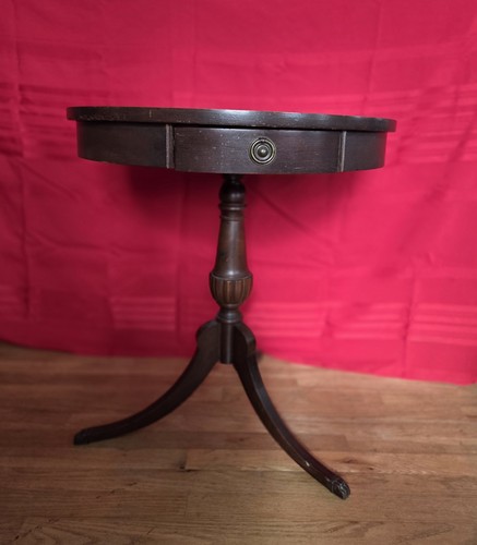 Vintage mersman drum table - vintage,