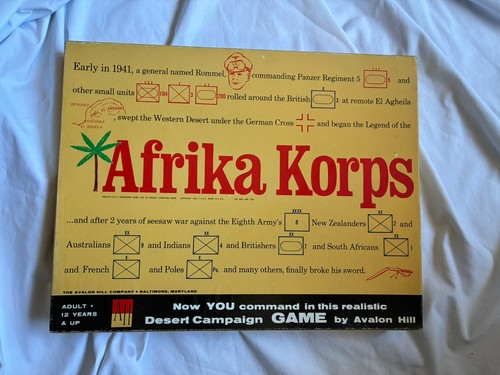 Avalon hill 1964 afrika - hill.,
