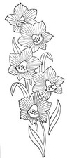 Vintage embroidery transfer - embroidery,