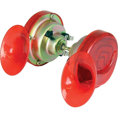 12v red horn snail twin - red,