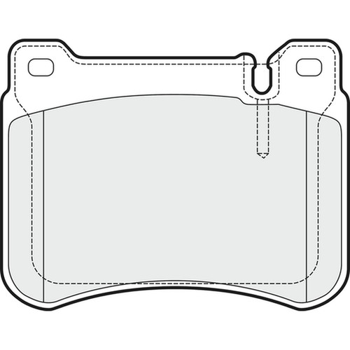 Brake pads set for - set, mercedes