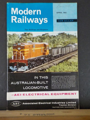 Modern railways 1963 april - april, the