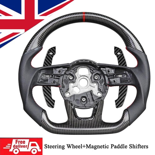 Carbon fiber steering wheel - carbon,