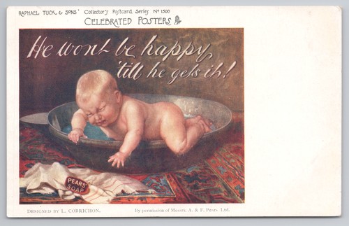 Postcard antique advertising
